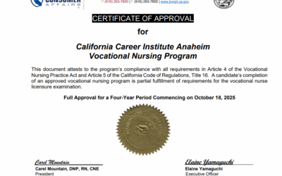 Big News: CCI Anaheim VN Program Earns Full Four-Year State Approval!